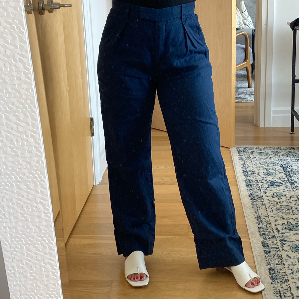 Abercrombie 100% linen trouser excellent condition - short length!